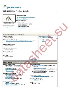 SBCHE15100RJ datasheet  